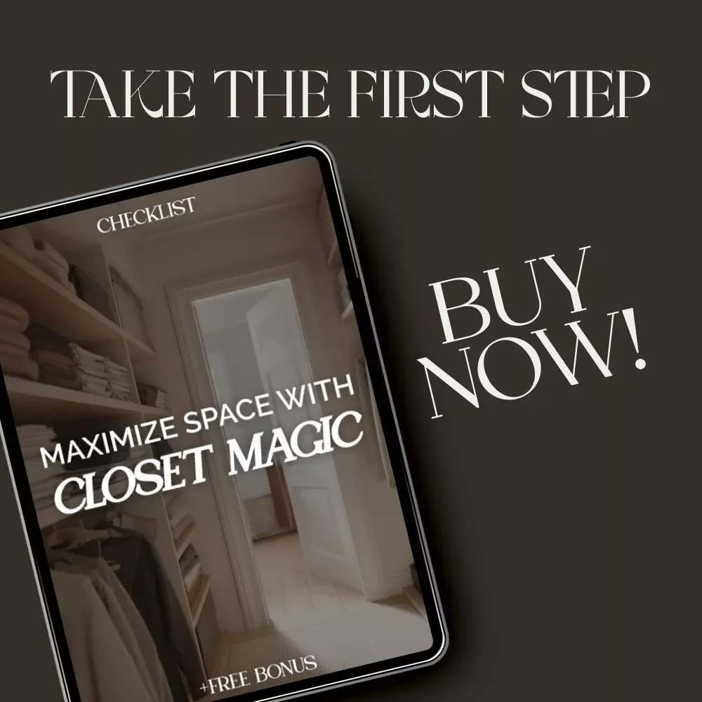 Maximize Space with Closet Magic Checklist | Digital Closet Organization Guide | Printable Decluttering & Storage Planner for Home, Apartment, or Wardrobe Makeover