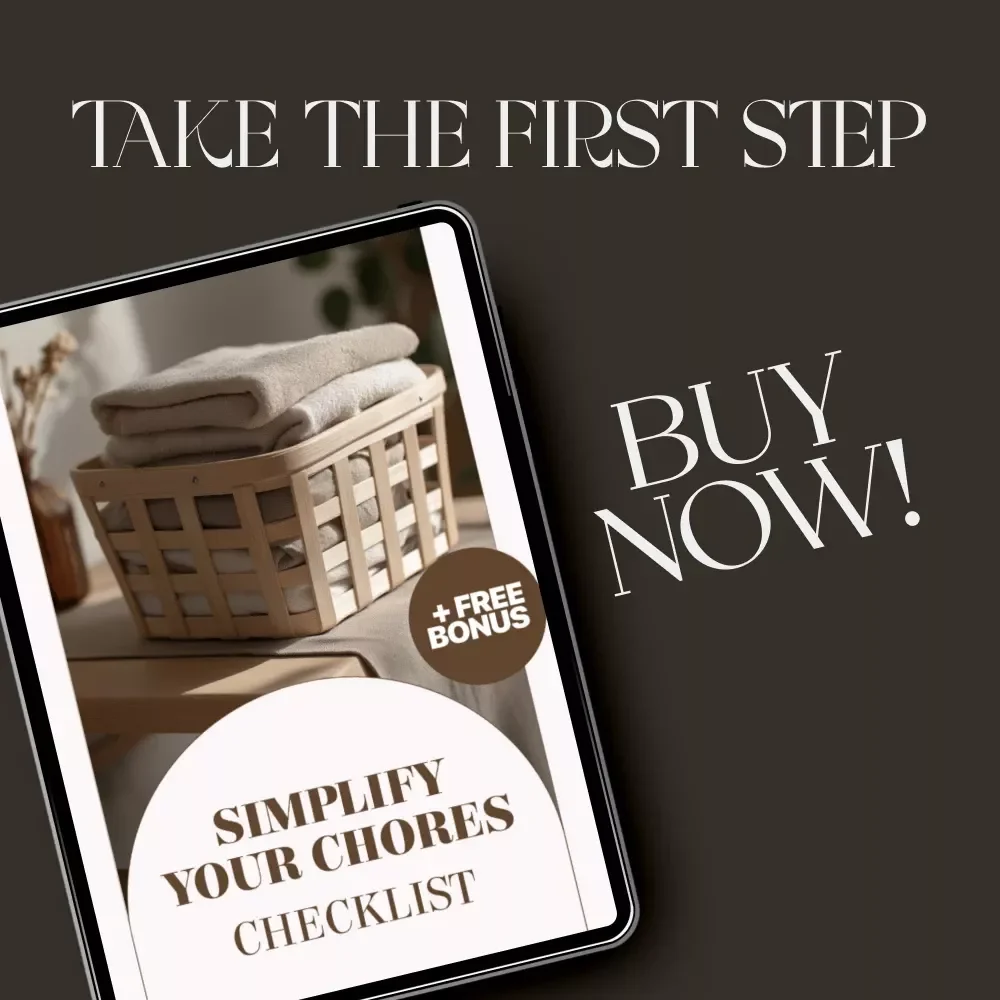 Simplify Your Chores Checklist | Printable Cleaning Schedule, Home Organization Guide, Digital Download for Busy Families