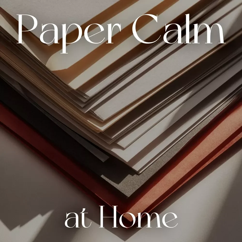 Paper Calm at Home | Digital Decluttering Guide, Printable Filing System, Home Office Organization, eBook for Paper Management, Minimalist Digital Download