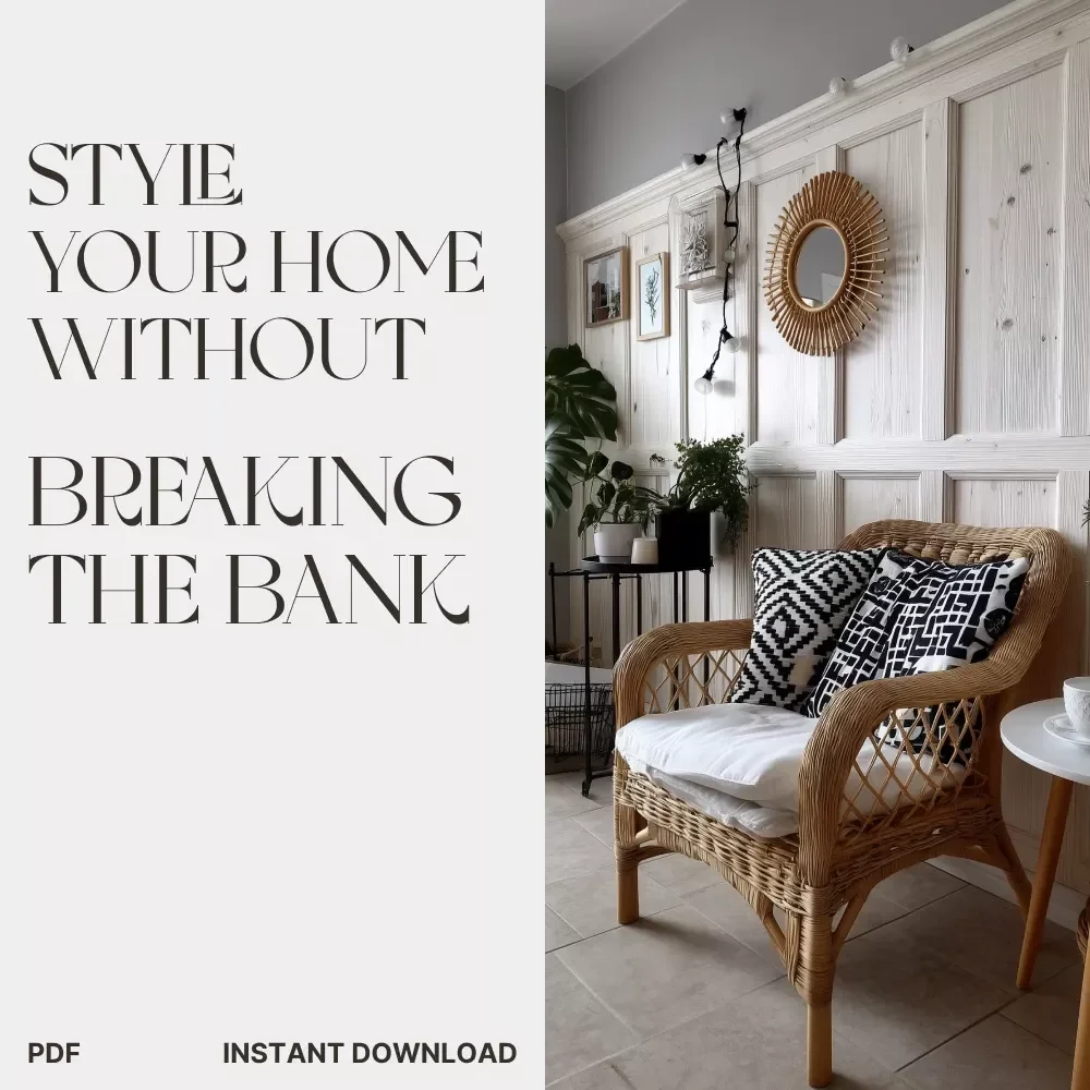Style Your Home Without Breaking the Bank | Printable DIY Home Styling Checklist | Budget-Friendly Decorating Guide | Learn how to use DIY projects to style your home cheaply