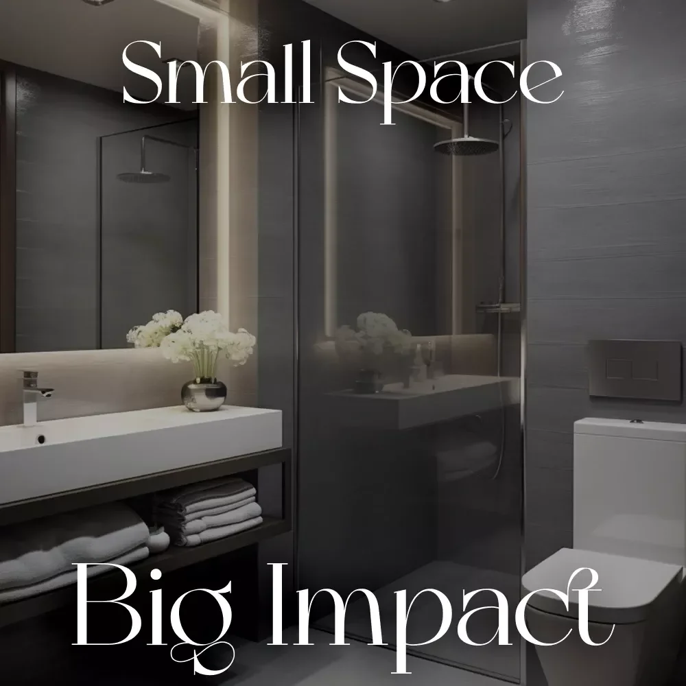 Small Space Big Impact | Bathroom Organization eBook | How to Organize a Bathroom for Maximum Space | Home Decluttering & Storage Solutions Guide