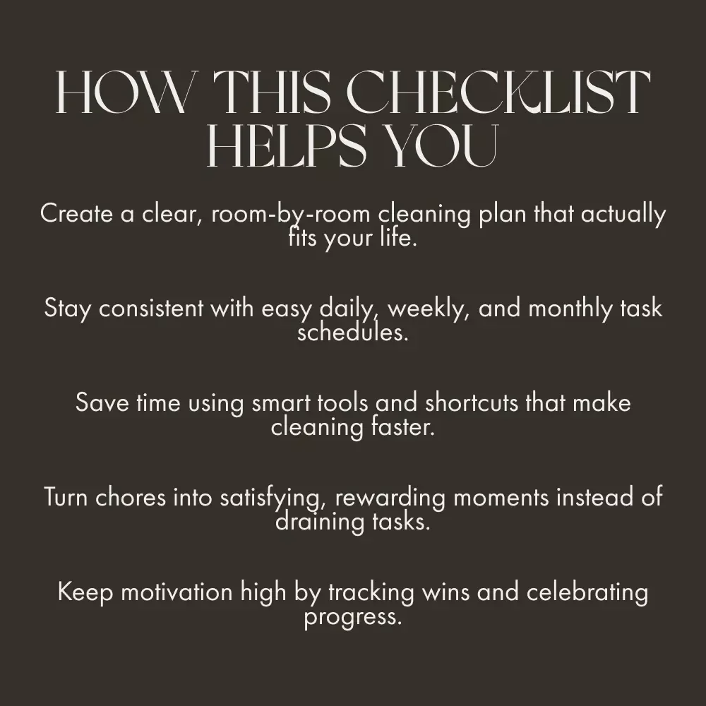 Your Fun, Foolproof Cleaning Schedule Checklist | Printable & Digital Home Organization Guide for Busy People | Learn How to Create a Cleaning Schedule That Works