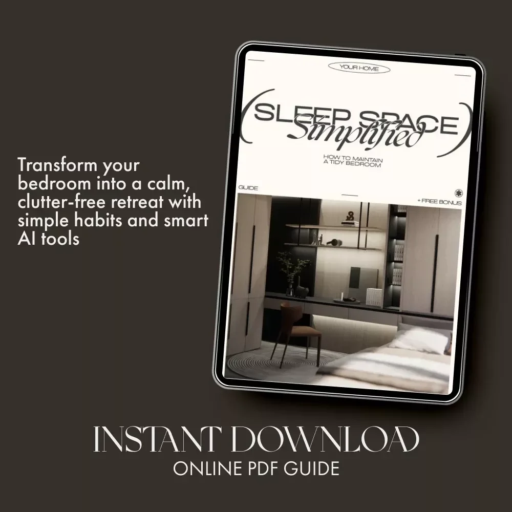 Sleep Space Simplified | Minimalist Bedroom Decluttering Guide, Daily Habits, and AI Organization Tips for Better Sleep & Calm Home