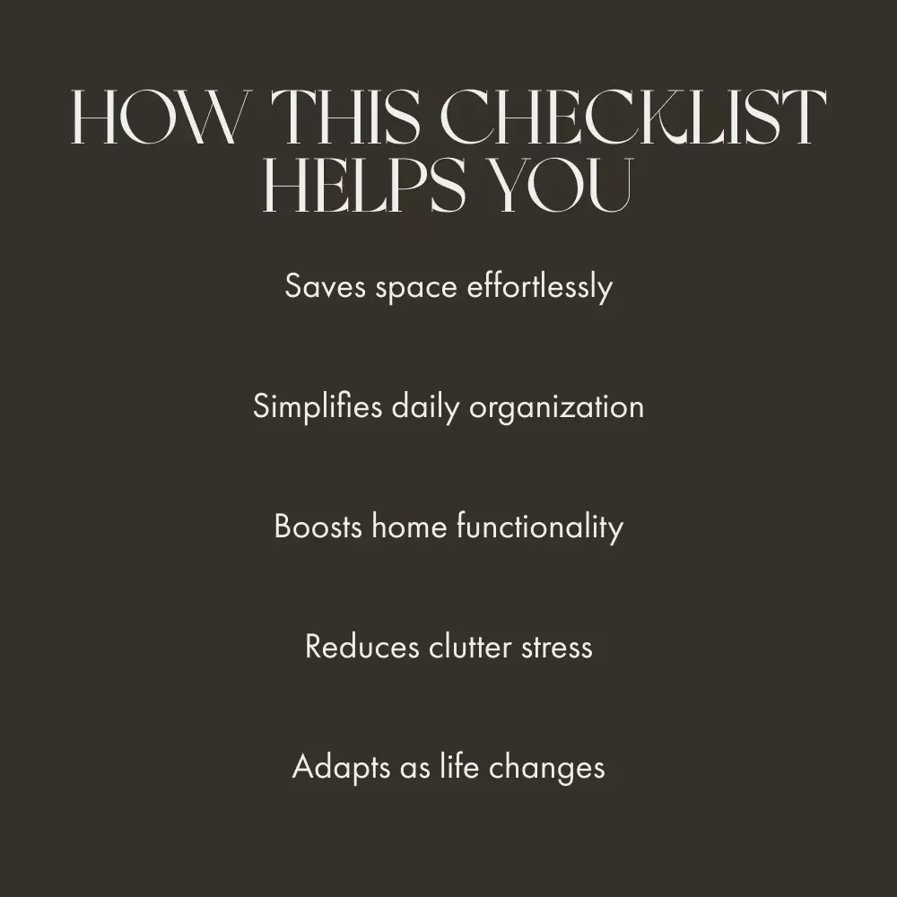 The Clever Home Storage Checklist | Digital Home Organization Guide | Printable How to Choose the Right Storage Solutions for Every Space