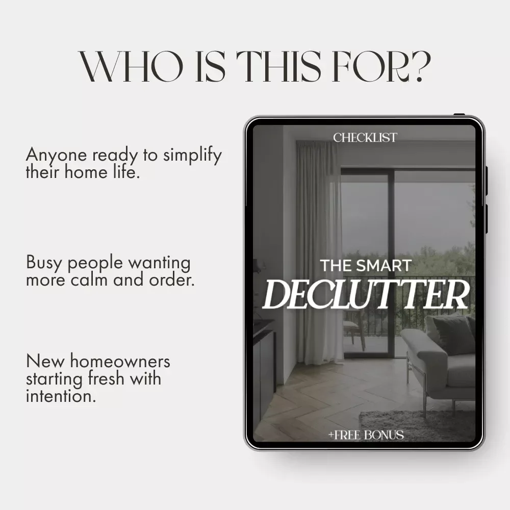 The Smart Declutter Checklist | Digital Download Guide for Using AI to Decide What to Keep, Donate, or Repurpose | Home Organization & Mindful Minimalism
