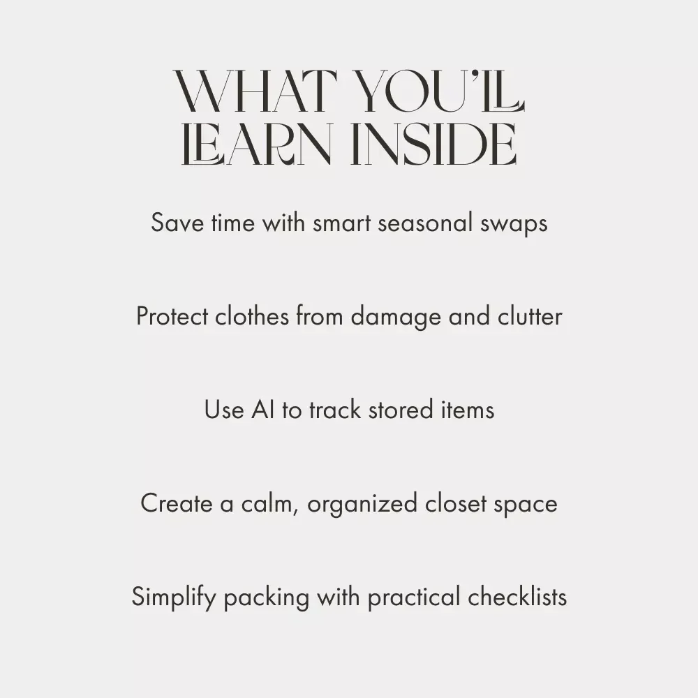 Storing Out-of-Season Clothing | How to Store Out of Season Clothing Guide for Organized Wardrobes, Minimalist Living & Smart Seasonal Storage