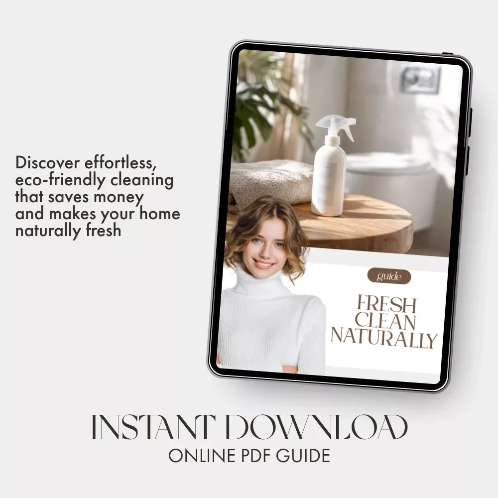 Fresh Clean Naturally | Digital Guide on How to Clean Without Harsh Chemicals | Eco-Friendly Cleaning eBook for a Healthier Home