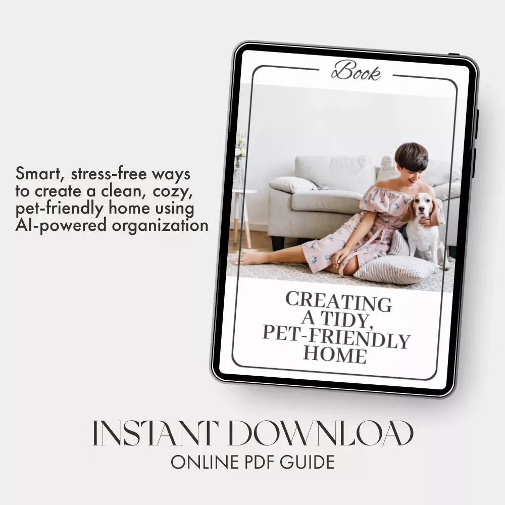 Creating a Tidy, Pet-Friendly Home | eBook Guide for Pet Owners | How to Create a Tidy Pet Friendly Home | Digital Download for Organized, Stylish Living with Pets
