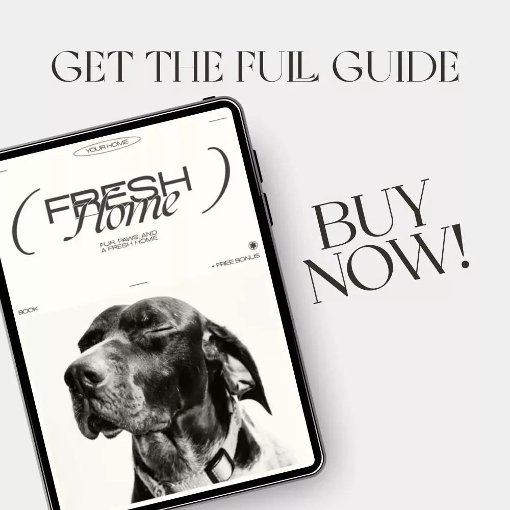 Fur, Paws, and a Fresh Home – How to Clean with Pets in the House | Digital Cleaning Guide for Pet Owners, eBook for Pet-Friendly Homes, Step-by-Step Pet Cleaning Routine