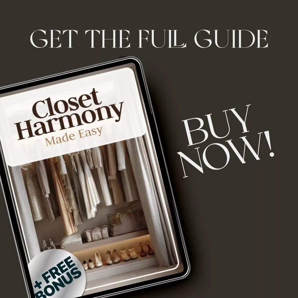 Closet Harmony Made Easy | Digital Guide to How to Organize Clothes by Category for a Stress-Free, Stylish Wardrobe