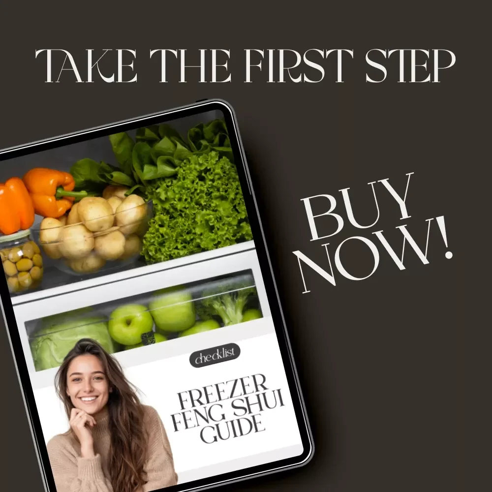 Freezer Feng Shui Guide | Printable Checklist for How to Organize Your Freezer | Digital Decluttering & Storage Optimization for Kitchen Efficiency