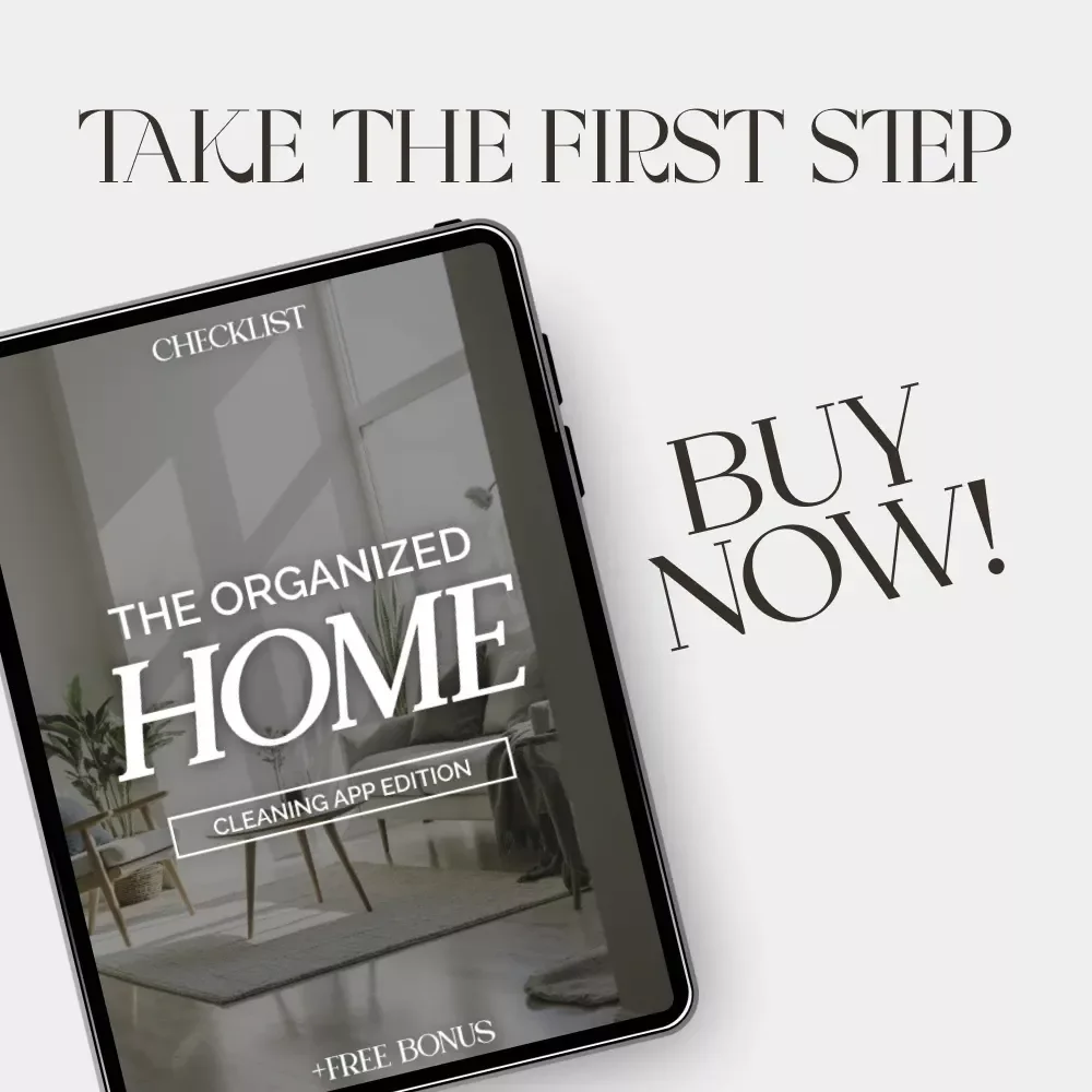 The Organized Home: Cleaning App Edition Checklist | Digital Download for How to Track Cleaning with Apps, Home Management, and Smart Cleaning Routine Planner