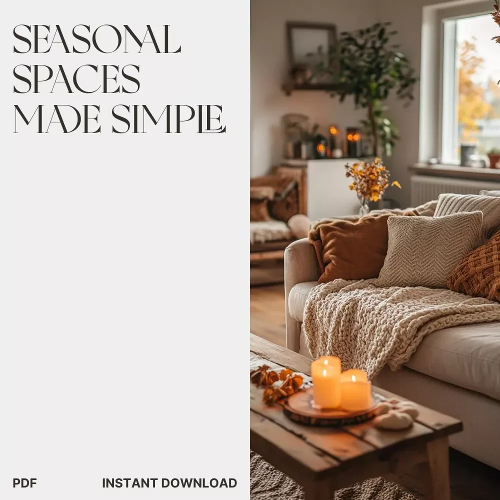 Seasonal Spaces Made Simple | Smart Guide to Organize & Store Seasonal Décor | Digital Download eBook for Home Storage, Decluttering, and Seasonal Rotation