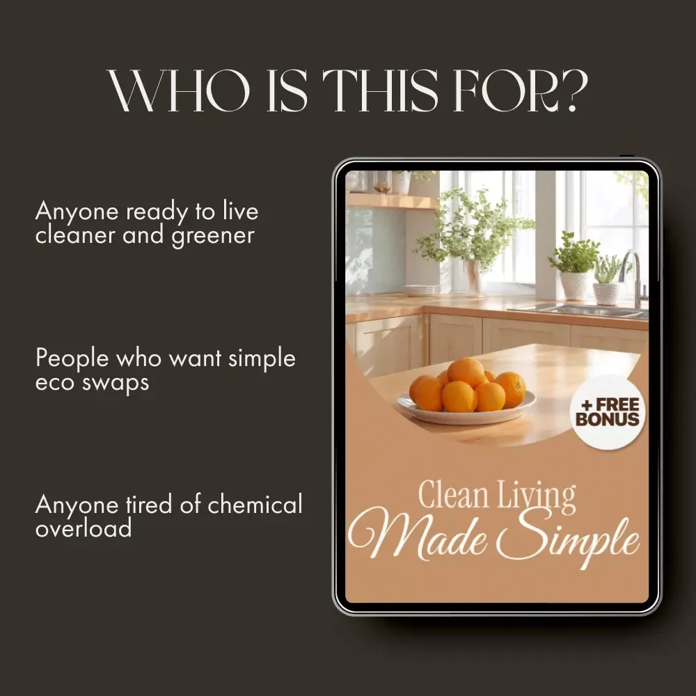 Clean Living Made Simple | Eco Friendly Cleaning Tips eBook for a Greener, Healthier Home | Digital Download Sustainable Cleaning Guide