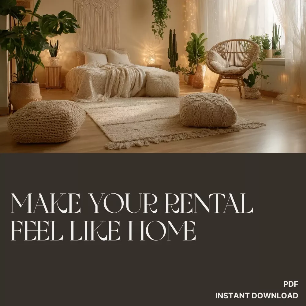 Make Your Rental Feel Like Home | Printable Checklist for Renters | Apartment Decorating Guide | Temporary Decor Tips | Easy No-Damage Design Ideas | Digital Download