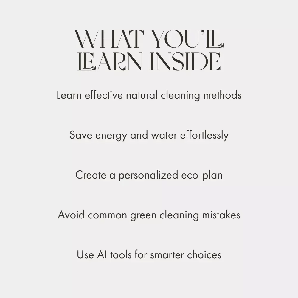 EcoClean: Smarter, Greener Home Habits | Sustainable Cleaning Guide | Eco-Friendly Living eBook | Tips for Using Sustainable Cleaning Methods