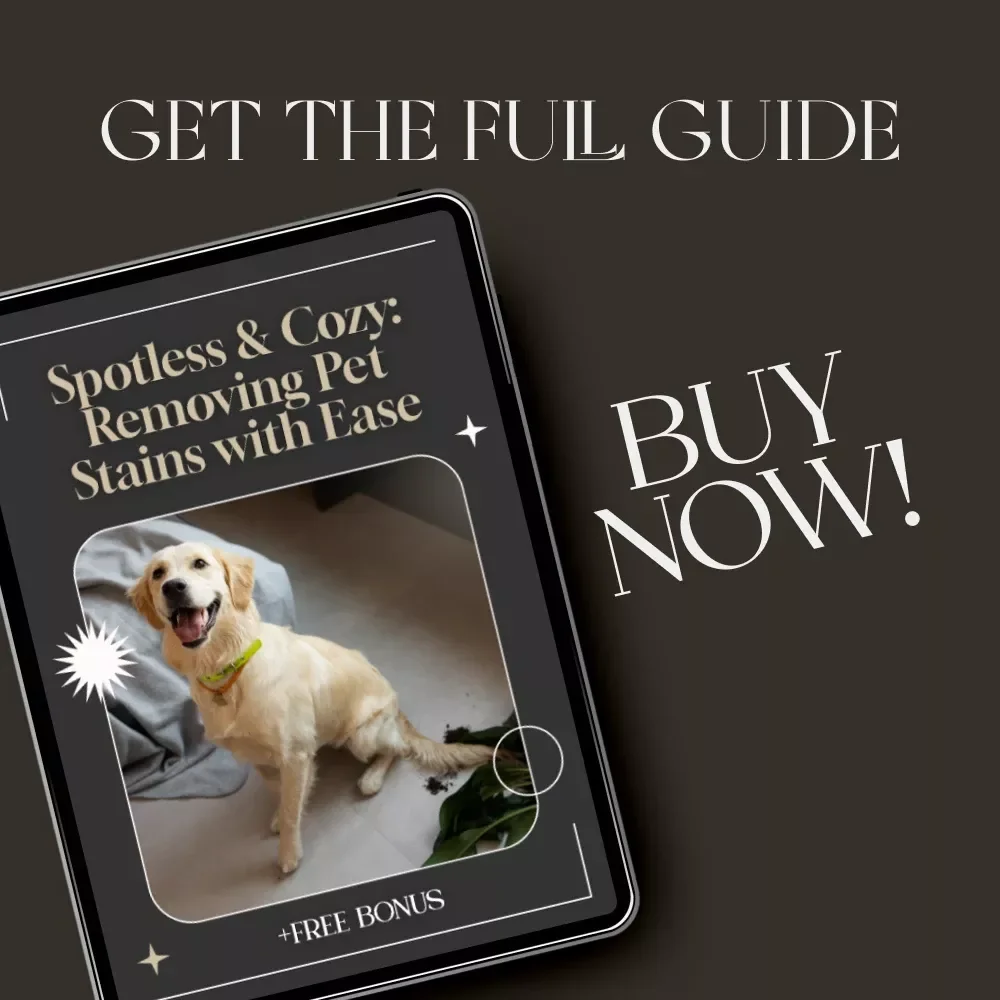 Spotless & Cozy: Removing Pet Stains with Ease | Ultimate Pet Stain Removal Guide for Furniture | Best Way to Remove Pet Stains from Furniture Digital Download