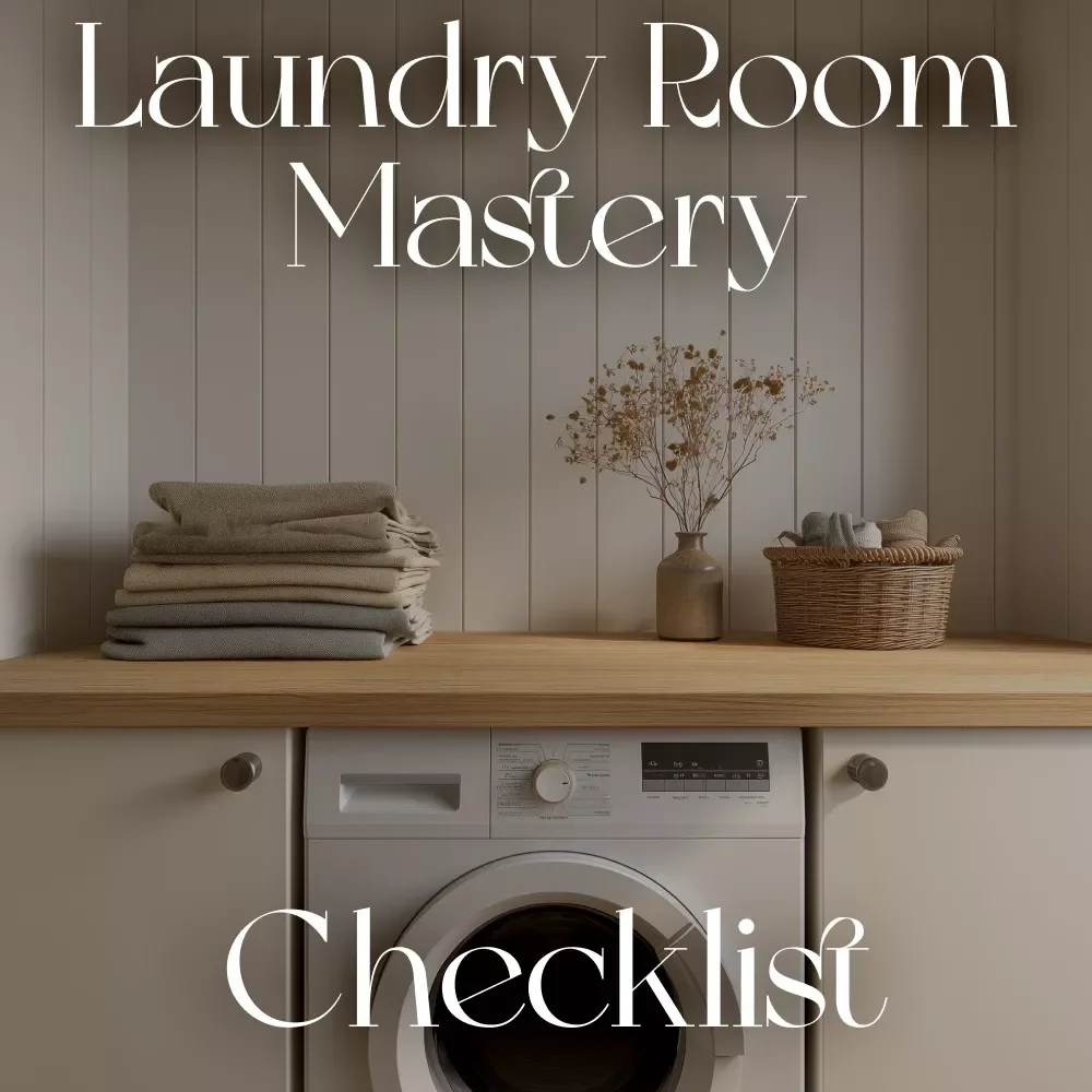 Laundry Room Mastery Checklist | Printable Home Organization Guide | Digital Download for Decluttering, Storage Optimization & Laundry Room Planning