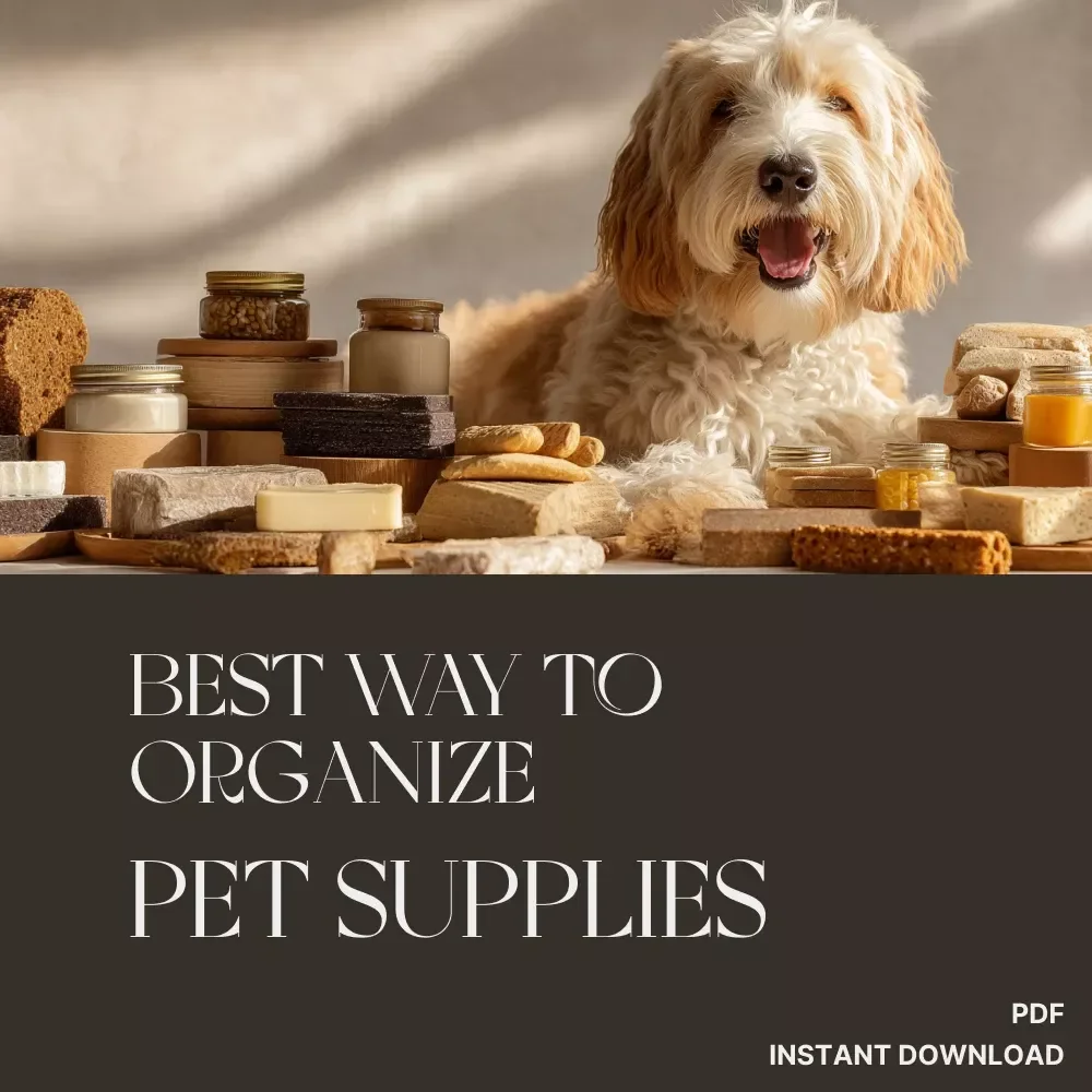 Best Way to Organize Pet Supplies | Digital Guide for Pet Owners | Home Storage & Organization eBook for Pet Supplies, Toys, Food & Accessories