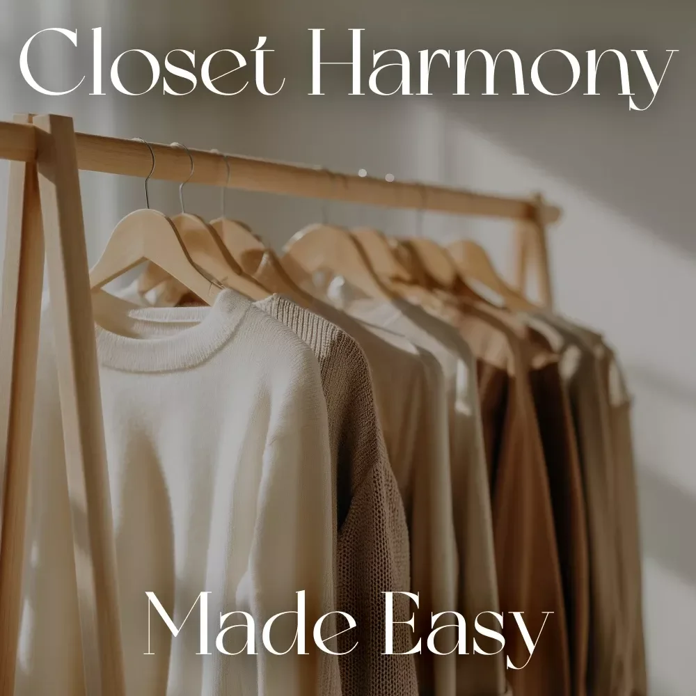 Closet Harmony Made Easy | Digital Guide to How to Organize Clothes by Category for a Stress-Free, Stylish Wardrobe