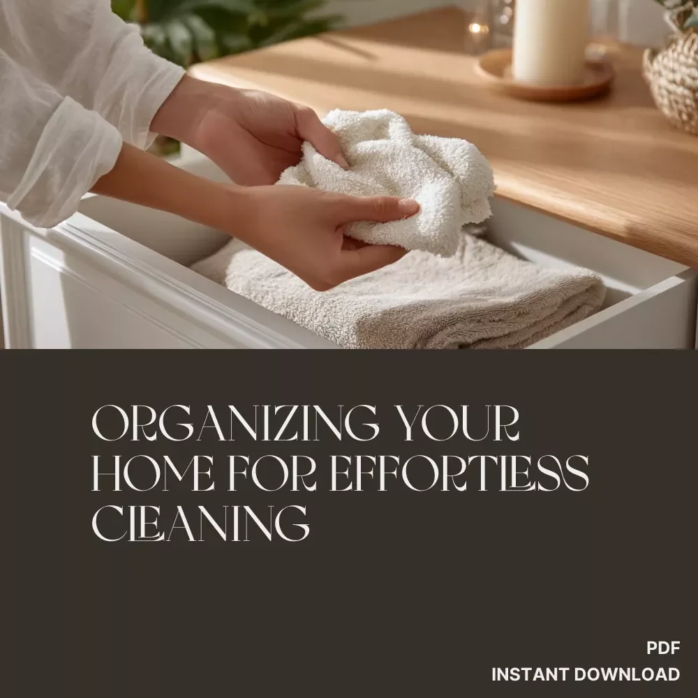 A Guide to Organizing Your Home for Effortless Cleaning | Digital Guide for Smart Storage Solutions | Learn How to Arrange Storage to Improve Cleaning Routines