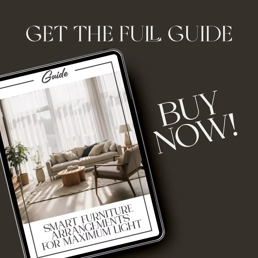 Smart Furniture Arrangements for Maximum Light | Digital Guide on How to Arrange Furniture for Better Lighting | Home Interior eBook for Bright, Balanced Spaces