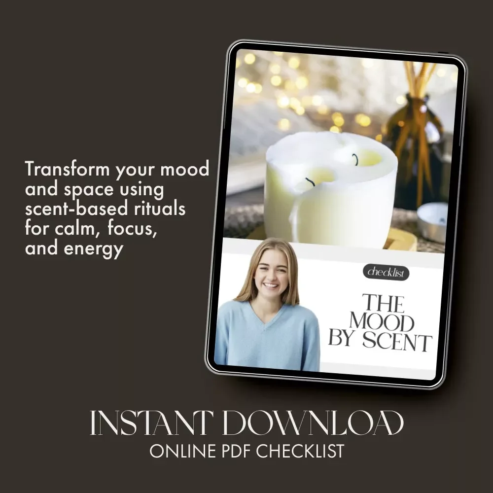 The Mood by Scent Checklist | Digital Download for Aromatherapy & Mood Enhancement | Tips for Using Scents for Mood, Focus & Relaxation