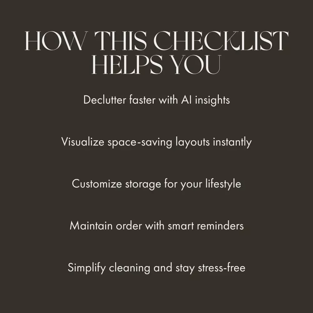 AI-Powered Home Organization Checklist | Digital Download | How to Use AI to Plan Home Organization | Smart Home Decluttering Guide