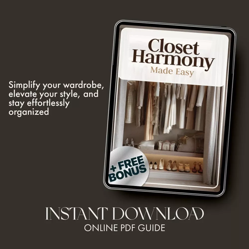 Closet Harmony Made Easy | Digital Guide to How to Organize Clothes by Category for a Stress-Free, Stylish Wardrobe