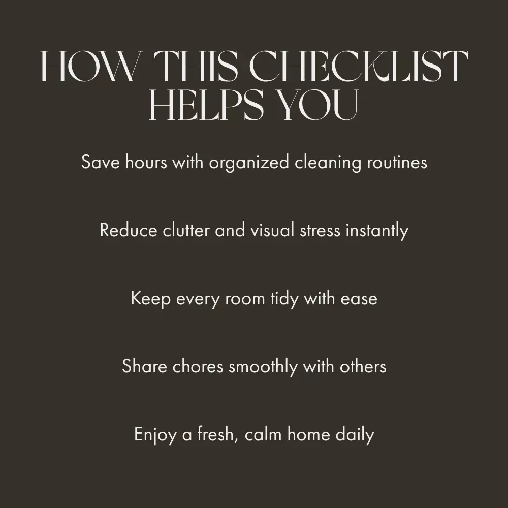Simplify Your Chores Checklist | Printable Cleaning Schedule, Home Organization Guide, Digital Download for Busy Families