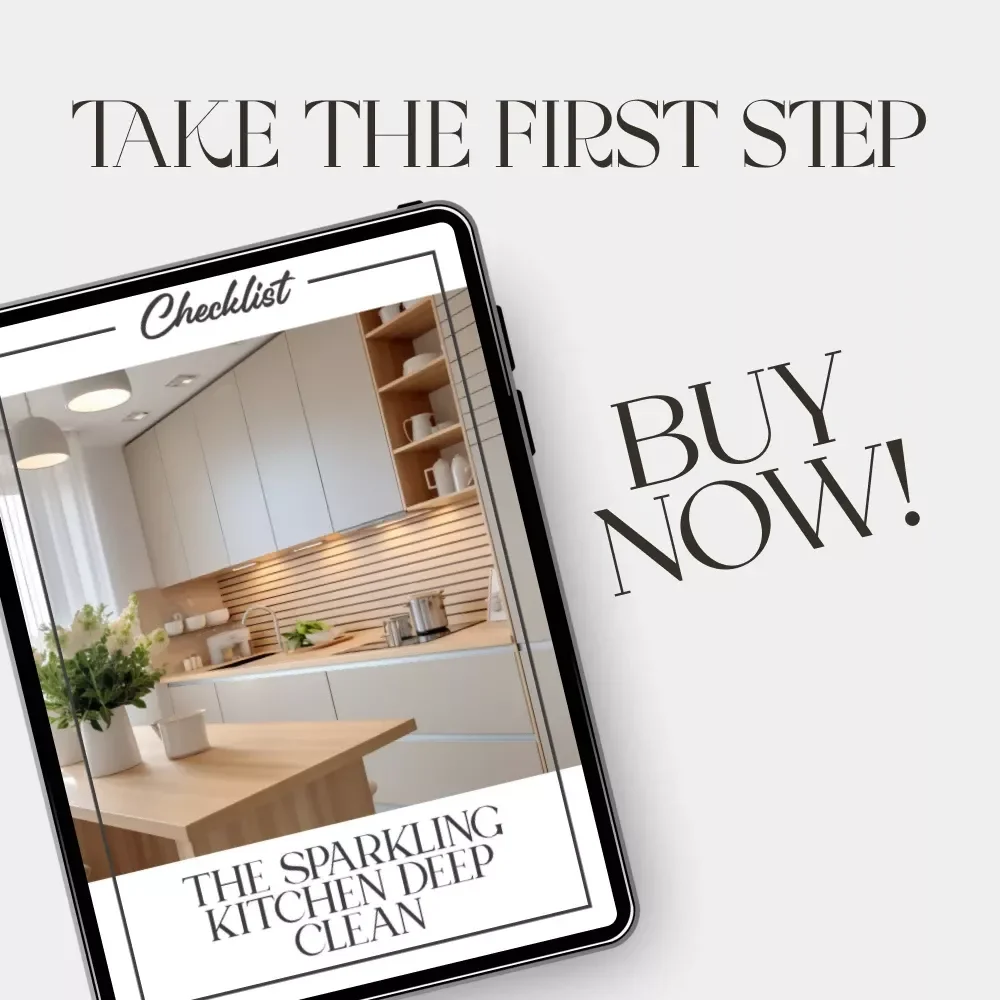 The Sparkling Kitchen Deep Clean Checklist | Printable Home Cleaning Guide | Digital Download for How to Deep Clean Your Kitchen