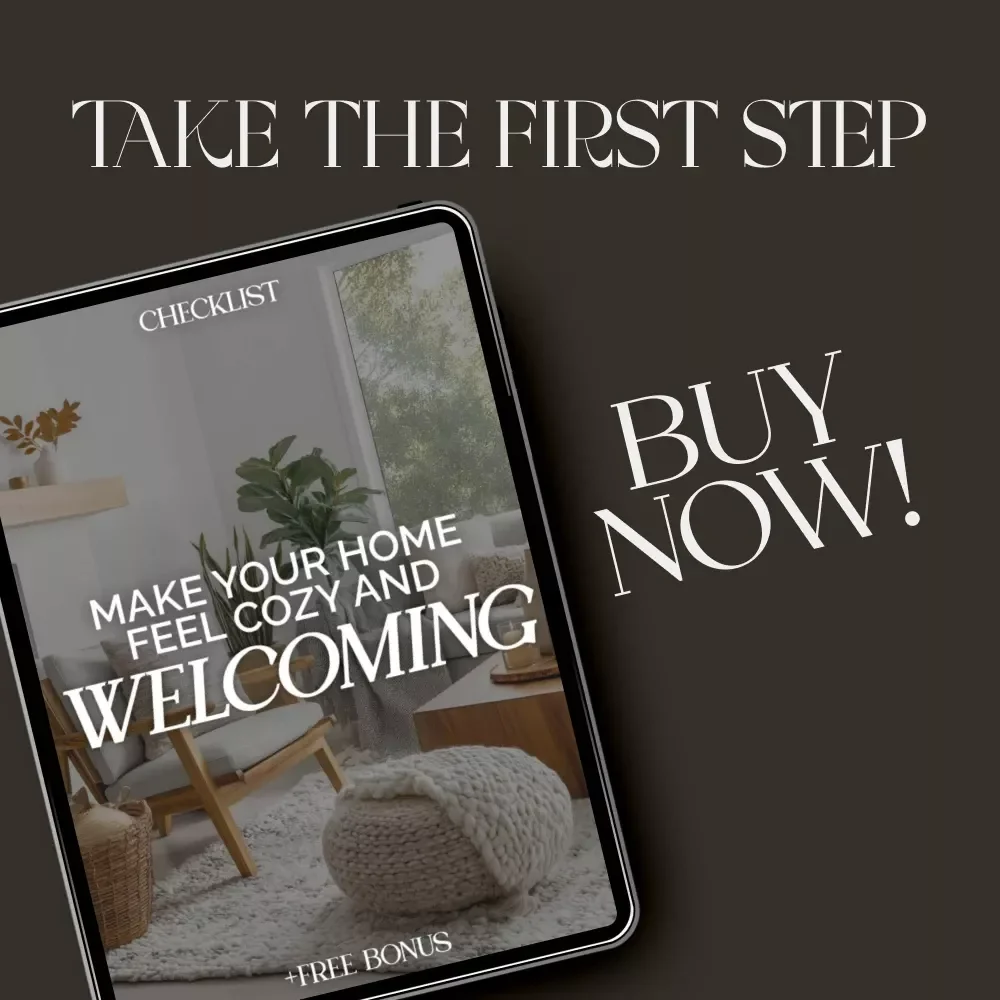 Make Your Home Feel Cozy and Welcoming Checklist | Printable Digital Download for How to Make Home Feel Cozy for Guests | Easy Hosting & Décor Guide