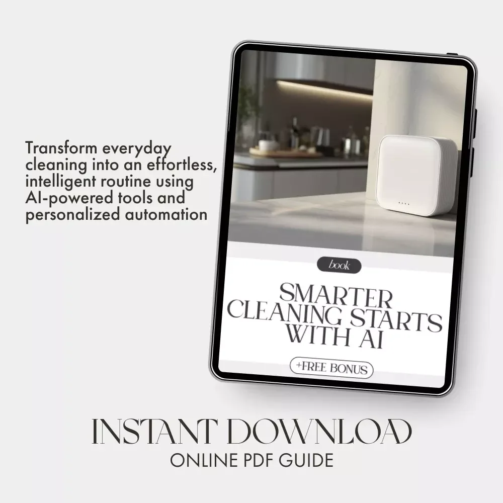 Smarter Cleaning Starts with AI | EBOOK | How to Use AI to Set Up Smart Home Cleaning Reminders | Digital Download Guide for Smarter Living, Home Automation, and Time-Saving Routines