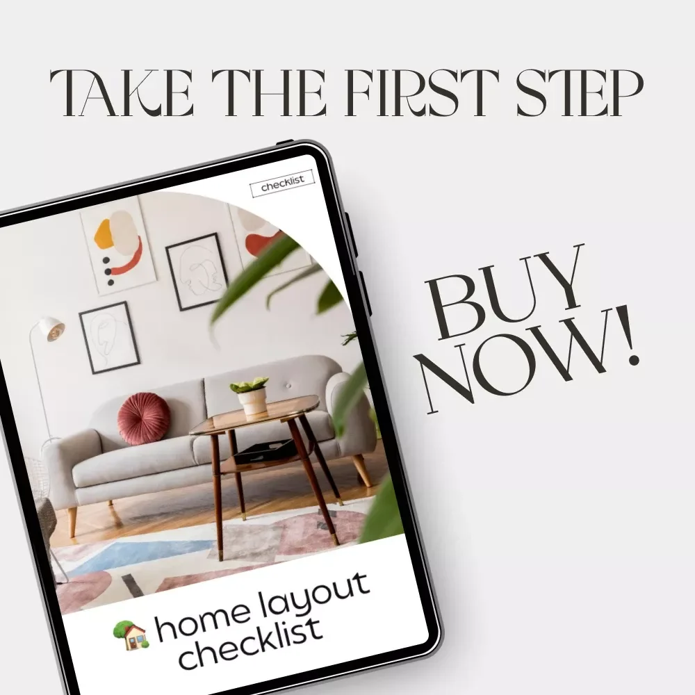 Home Layout Checklist | Digital Download for a Cozy & Functional Home | How to Maintain a Cozy and Functional Home Layout