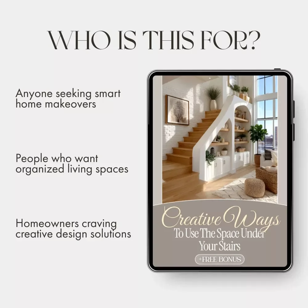 Creative Ways to Use the Space Under Your Stairs | Home Design Guide for Hidden Storage, Cozy Nooks & Functional Ideas | What to Do with Space Under Stairs Inspiration eBook