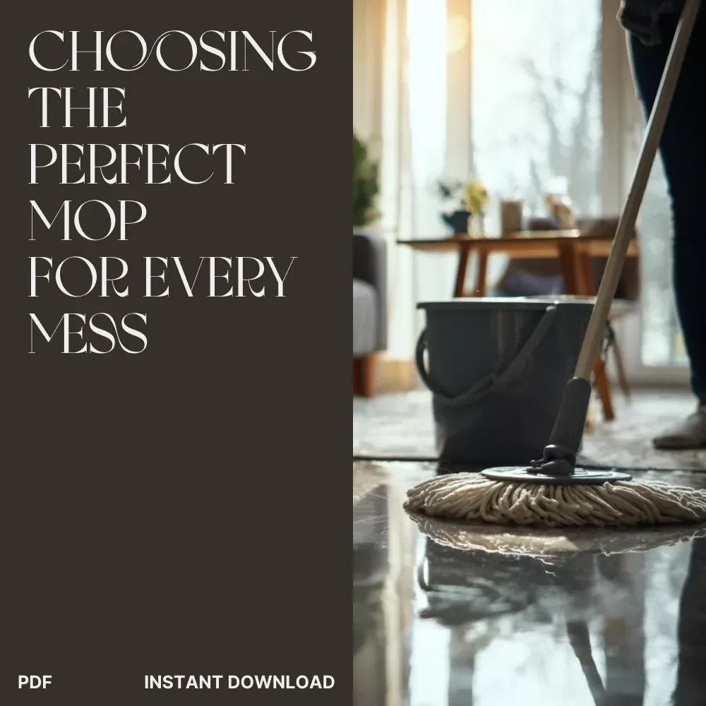 The Smart Guide to Choosing the Perfect Mop for Every Mess | Ebook for Smarter Cleaning Decisions | Learn How to Choose a Mop for Cleaning Like a Pro