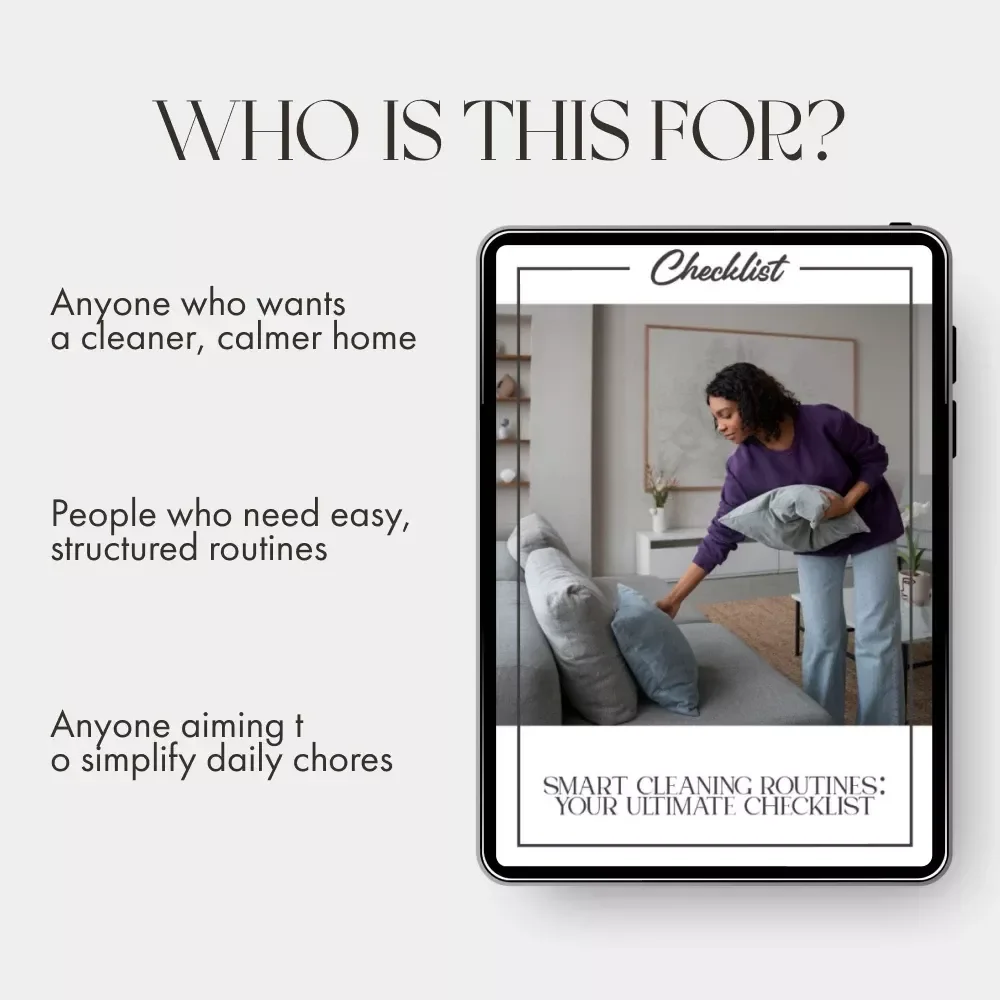 Smart Cleaning Routines: Your Ultimate Checklist | Printable Home Cleaning Guide | Digital Download for Organized Living