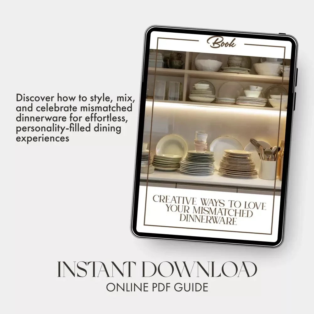 Creative Ways to Love Your Mismatched Dinnerware | eBook Guide for Mix-and-Match Tables | Digital Download on What to Do with Mismatched Dinnerware | Home Décor, Entertaining & Table Styling Inspiration