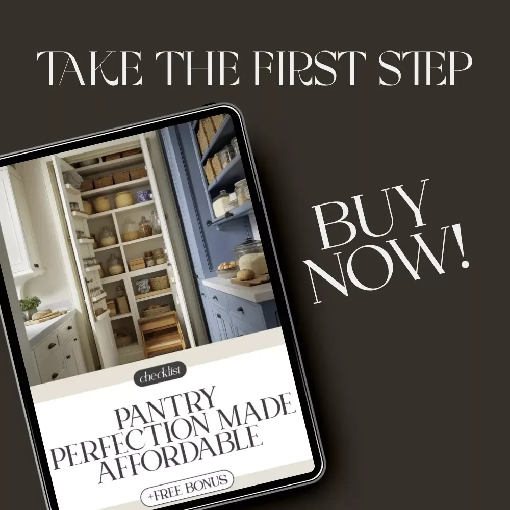 Pantry Perfection Made Affordable | Printable Checklist for How to Organize a Pantry on a Budget | Digital Download for Smart Storage & Home Organization