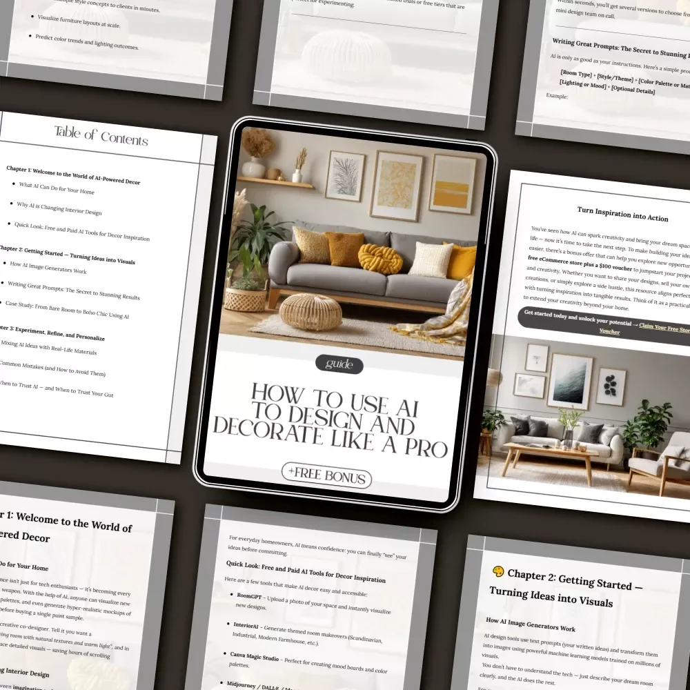 How to Use AI to Design and Decorate Like a Pro | Digital Home Decor Guide | Learn how to use AI to generate decor ideas, create mood boards & transform your space with intelligent design tools