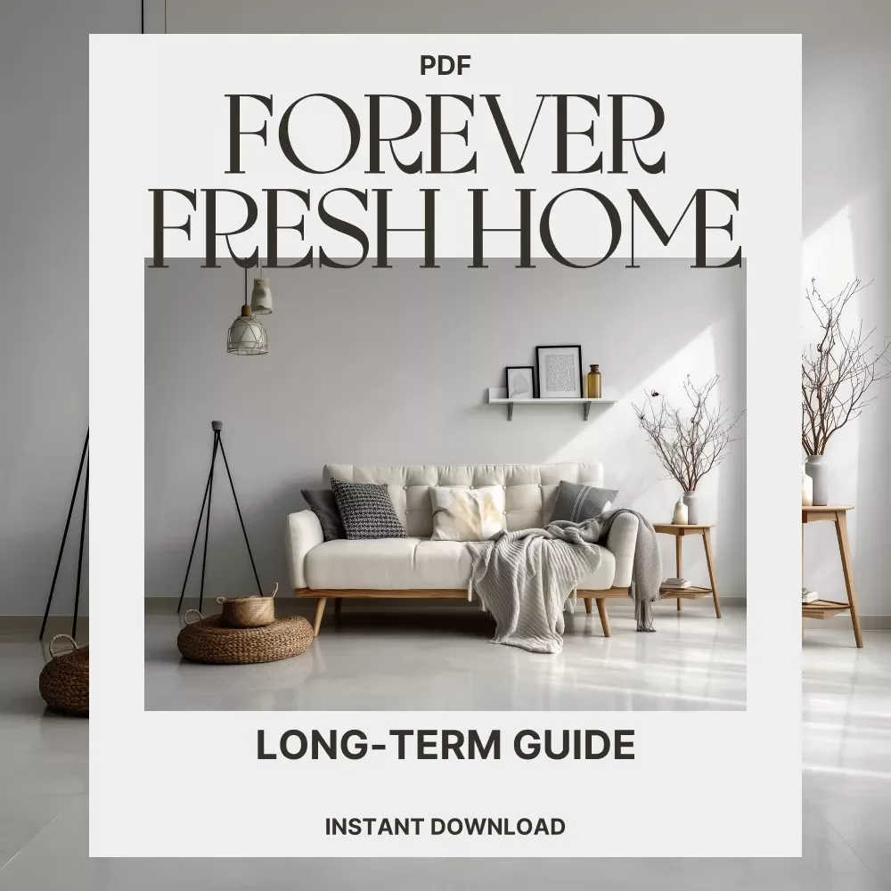 The Long-Term Guide to a Forever Fresh Home | Digital eBook for How to Maintain a Clean House Long Term | Decluttering, Cleaning, and Organization Strategies for Lasting Freshness