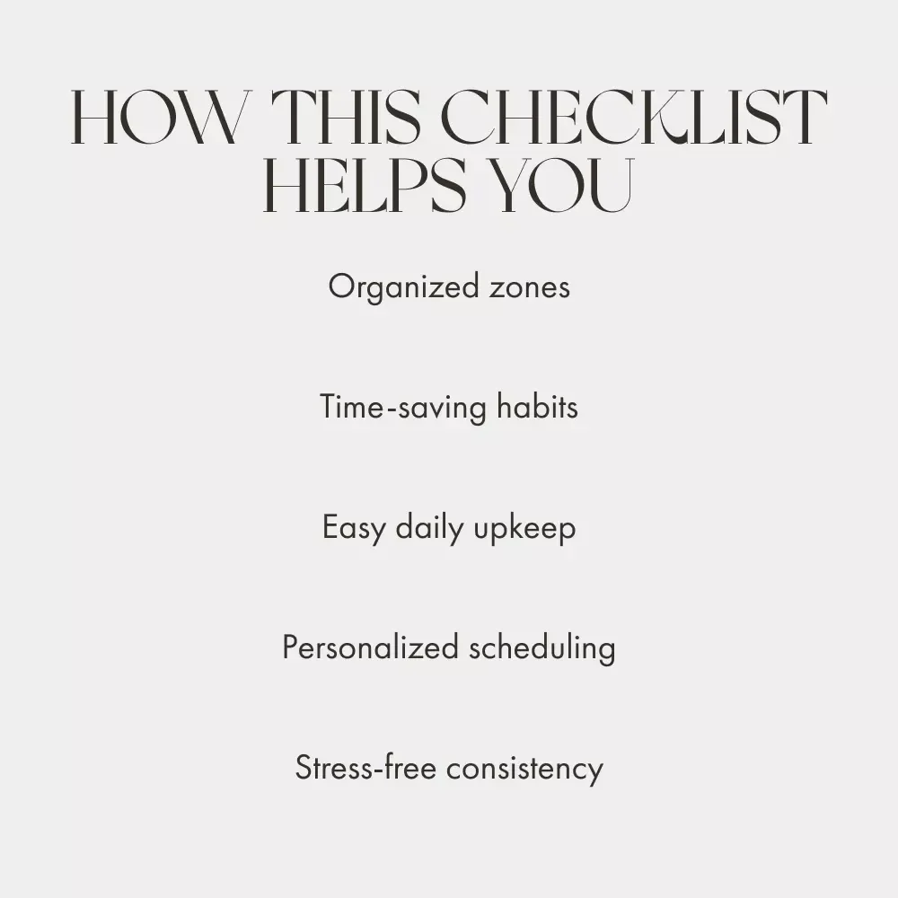 Cleaning Schedule Checklist | Printable Home Organizer for Easy Routines | How to Create a Weekly Cleaning Schedule | Digital Download