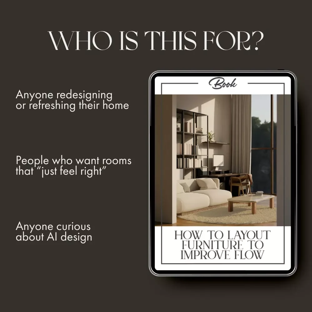 How to Layout Furniture to Improve Flow | Home Design eBook for Better Room Flow, Space Planning & Interior Harmony | Digital Download Guide for Living Rooms, Bedrooms & Offices