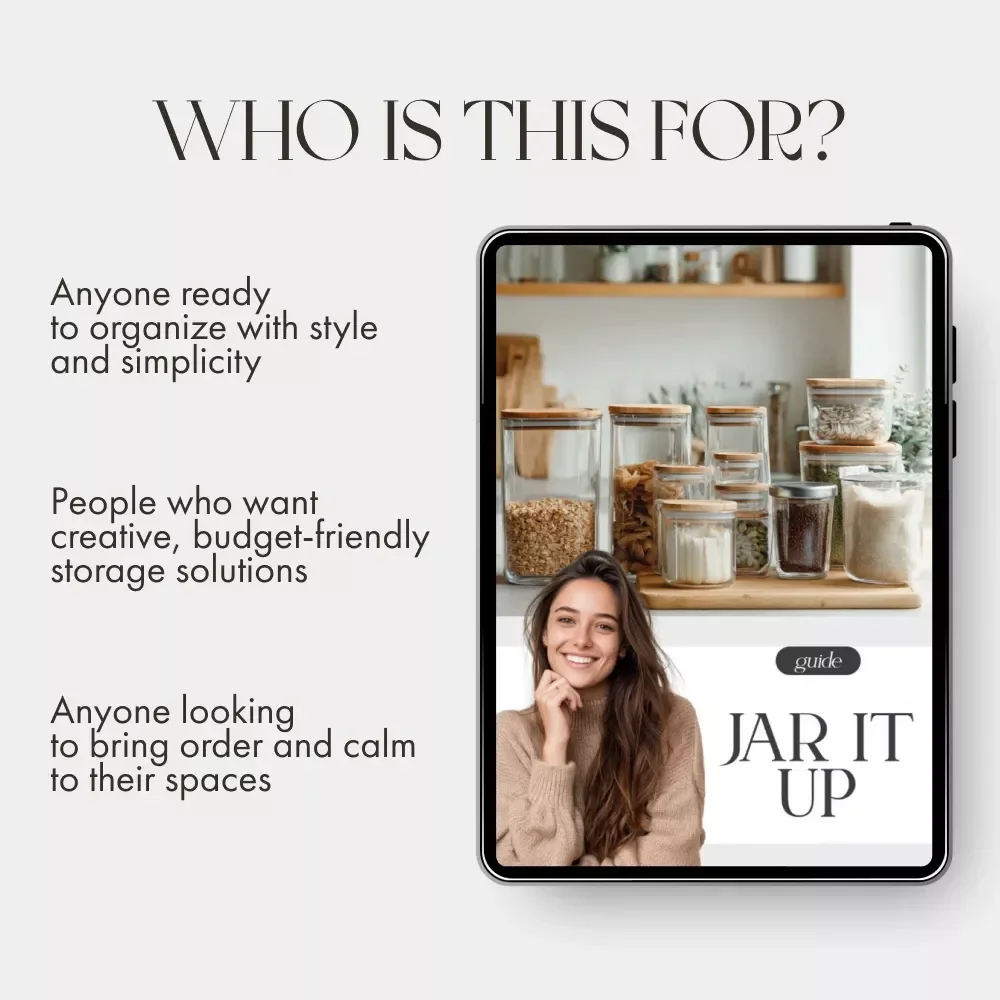 Jar It Up | How to Use Jars and Containers for Tidying | Digital Guide for Home Organization, Decluttering, and Creative Storage Ideas