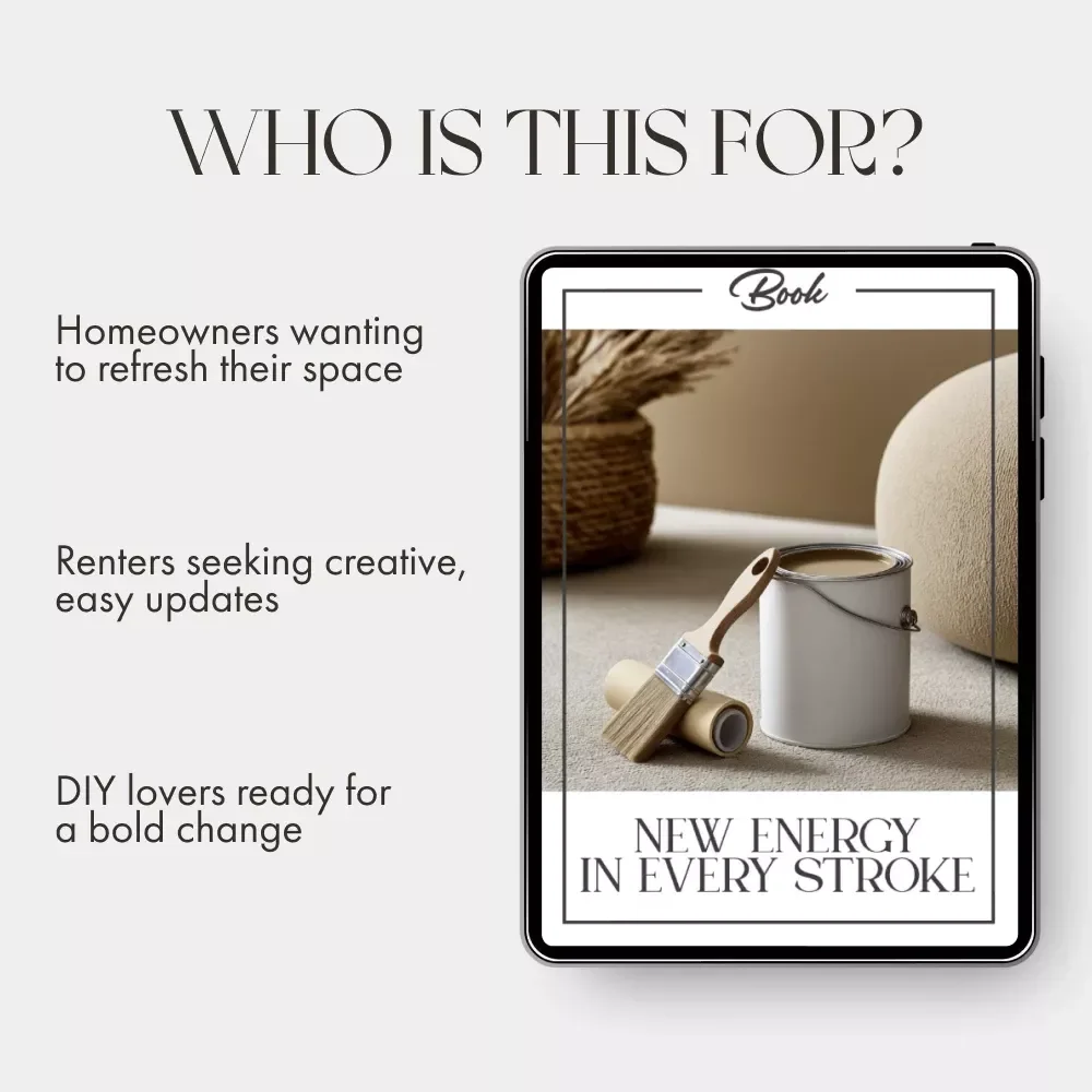 New Energy in Every Stroke – A Complete Guide on How to Refresh a Room with Paint | Digital Download Home Makeover eBook for DIY Enthusiasts, Renters & Interior Design Lovers