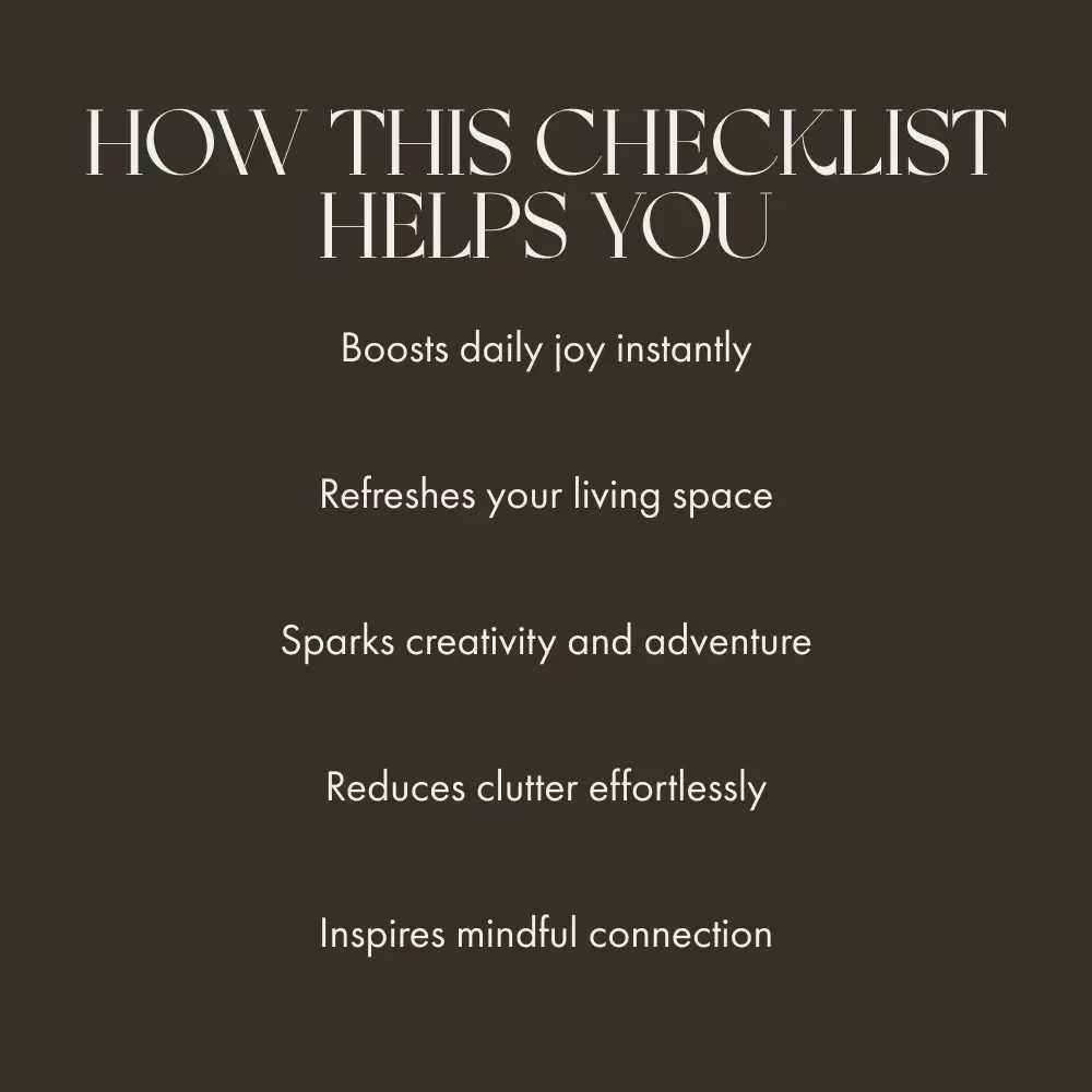 Spark Joy at Home: Your “Boredom-Busting” Checklist | What to Do When Home Feels Boring | Printable Self-Care Guide & Fun Home Ideas