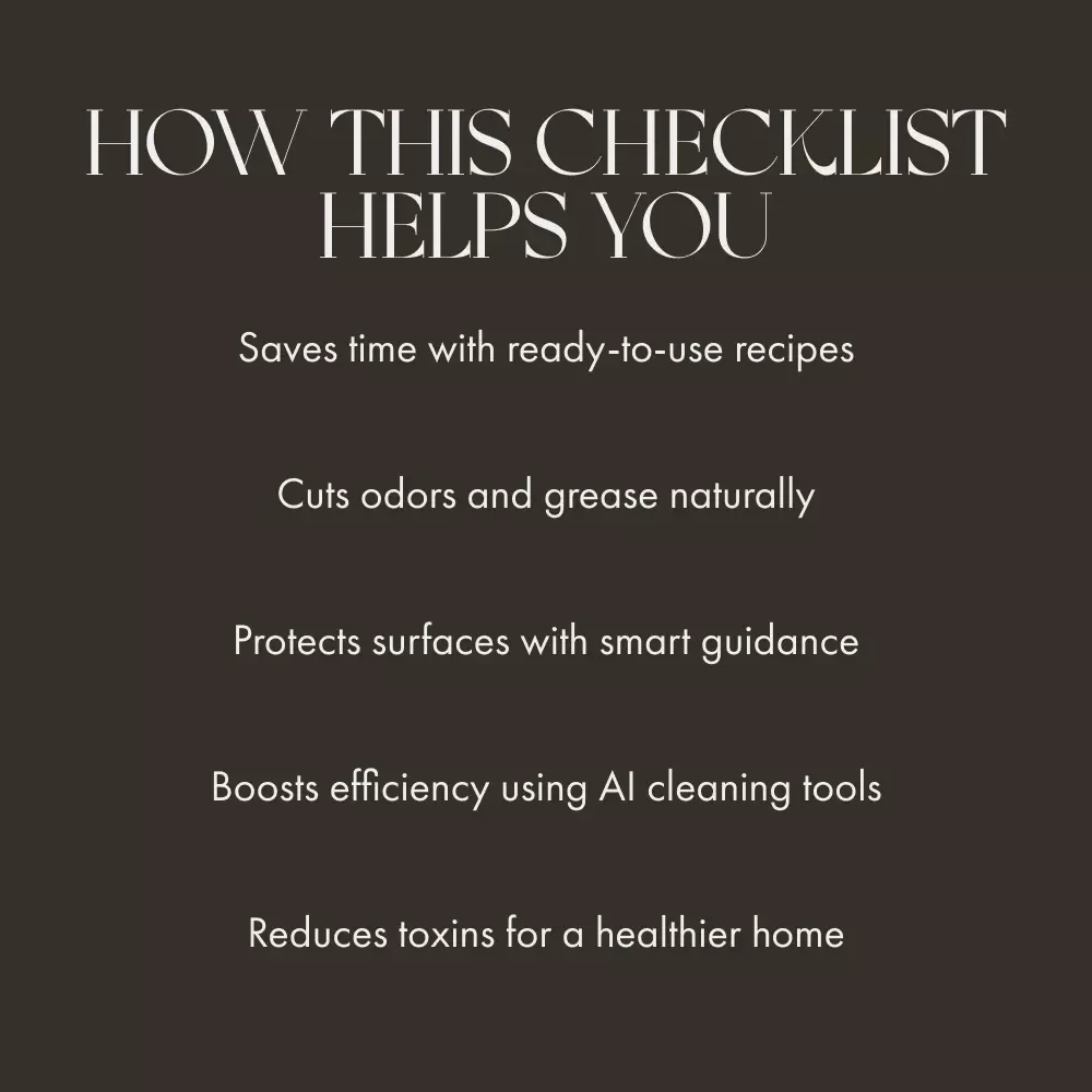 Vinegar Cleaning Checklist | Printable Home Cleaning Guide | Natural Cleaning with Vinegar | Eco-Friendly Household Organizer | Digital Download