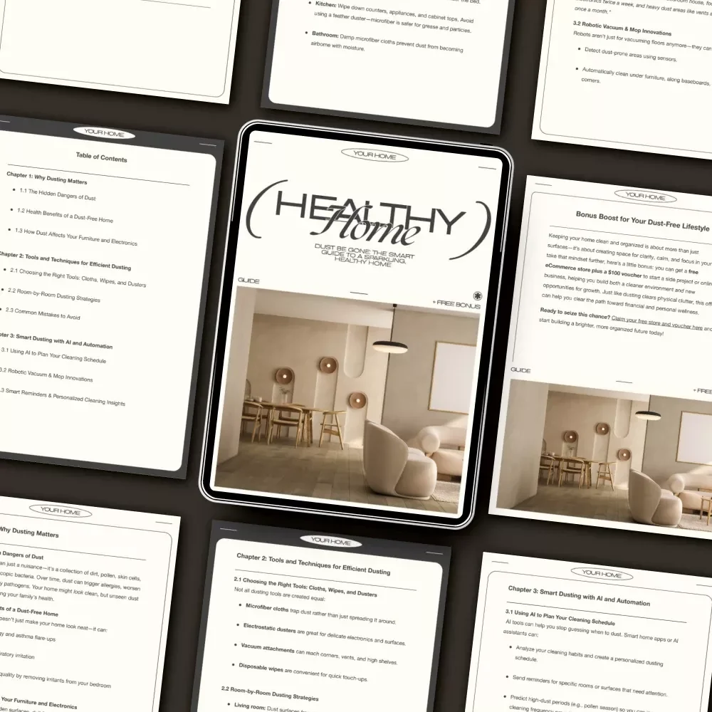 Dust Be Gone: The Smart Guide to a Sparkling, Healthy Home | Digital Download | The Best Way to Dust Your Home Efficiently and Naturally for a Cleaner, Healthier Space