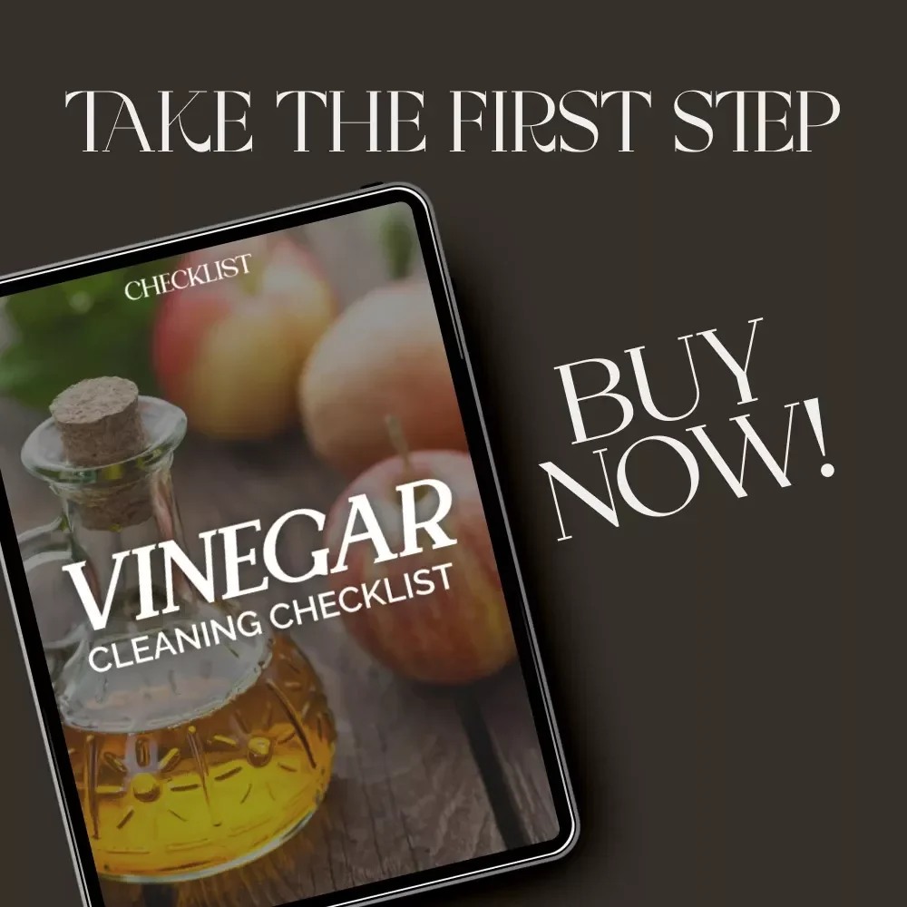 Vinegar Cleaning Checklist | Printable Home Cleaning Guide | Natural Cleaning with Vinegar | Eco-Friendly Household Organizer | Digital Download