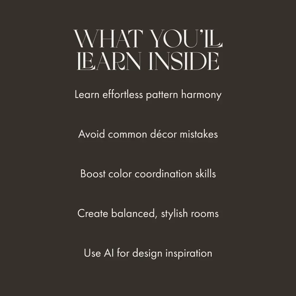 Mastering the Art of Mixing Prints in Your Room | Interior Design Guide for How to Mix Patterns in a Room | Printable eBook & Digital Decor Resource